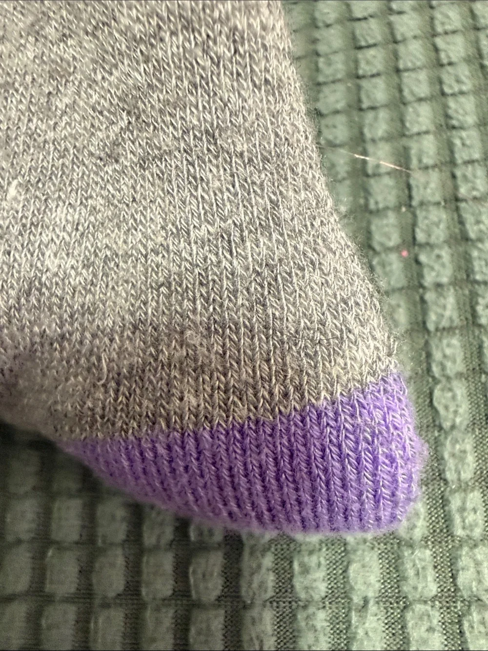 Source Unknown Blue and Gray Cat Face Cotton Socks